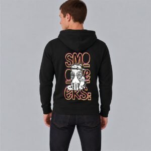 Zip Hoodie – Cat Multilinee